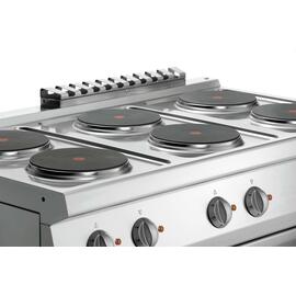 6 Platten Elektroherd 400 Volt 19,25 kW | Backofen | Schrankbereich mit Tür Produktbild 2 S