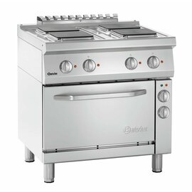 4 Platten Elektroherd Gastronorm 400 Volt 14,05 kW | Backofen | Kochplatten eckig Produktbild 4 S