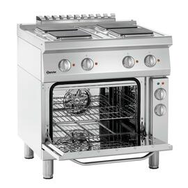 4 Platten Elektroherd Gastronorm 400 Volt 14,05 kW | Backofen | Kochplatten eckig Produktbild