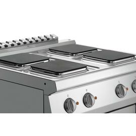 4 Platten Elektroherd Gastronorm 400 Volt 14,05 kW | Backofen | Kochplatten eckig Produktbild 2 S