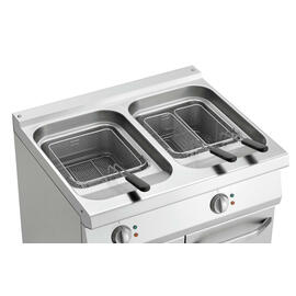Elektro-Standfritteuse | 2 Becken 3 Körbe 30 ltr | 400 Volt 30 kW Produktbild 3 S