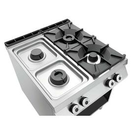 4 Flammen Gasherd Gastronorm 32,5 kW | Backofen Produktbild 6 S