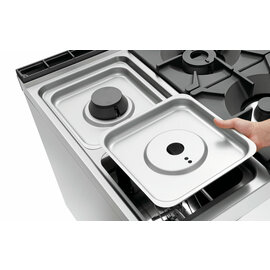 6 Flammen Gasherd Gastronorm 45,5 kW | Backofen | Schrankbereich mit Tür Produktbild 6 S