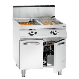 Gas-Standfritteuse | 2 Becken 2 Körbe 40 ltr | 230 Volt 0,005 kW 36 kW (Gas) Produktbild 2 S