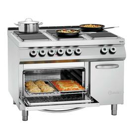 6 Platten Elektroherd Gastronorm 400 Volt 29,6 kW | Backofen | Schrankbereich mit Tür Produktbild 2 S