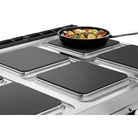 6 Platten Elektroherd Gastronorm 400 Volt 29,6 kW | Backofen | Schrankbereich mit Tür Produktbild 4 S