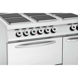 6 Platten Elektroherd Gastronorm 400 Volt 29,6 kW | Backofen | Schrankbereich mit Tür Produktbild 6 S