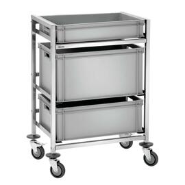 Kisten-Abräumwagen ENK-3EB  | 3 Borde  L 720 mm  B 500 mm  H 965 mm Produktbild