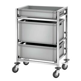 Kisten-Abräumwagen ENK-3EB  | 3 Borde  L 720 mm  B 500 mm  H 965 mm Produktbild 2 S