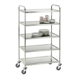 Servierwagen  | 5 Borde  L 920 mm  B 600 mm  H 1540 mm Produktbild