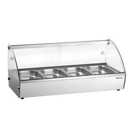 Heiße Aufsatzvitrine R4 4 x GN 1/3 500 Watt 230 Volt  L 775 mm  B 420 mm  H 335 mm Produktbild 6 S