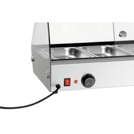 Heiße Aufsatzvitrine R6 6 x GN 1/3 800 Watt 230 Volt  L 1135 mm  B 420 mm  H 335 mm Produktbild 3 S