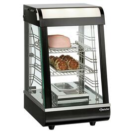 Heiße Theke Deli Compact schwarz 1200 Watt 230 Volt  L 380 mm  B 465 mm  H 658 mm Produktbild