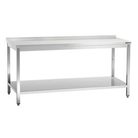 Arbeitstisch Aufkantung hinten Grundboden 1800 mm 700 mm Höhe 850 mm Selbstmontage Produktbild