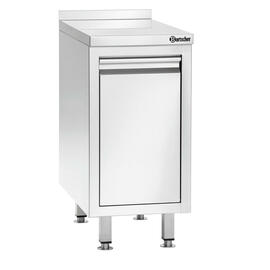 Abfalleimerschrank 700A1 MA 400 mm  x 700 mm  H 850 mm 1 Fach mit Kipptür | Aufkantung Produktbild 3 S