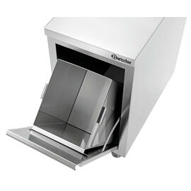 Abfalleimerschrank 700A1 MA 400 mm  x 700 mm  H 850 mm 1 Fach mit Kipptür | Aufkantung Produktbild 2 S