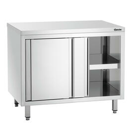 Arbeitsschrank 1000 mm  x 700 mm  H 850 mm mit Abkantung allseitig 40 mm mit Schiebetüren Produktbild