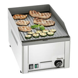 Elektro Griddleplatte GDP 320E • Oberfläche Stahl • gerillt | 230 Volt 3 kW Produktbild