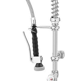 Zweigriffmischer mit Geschirrbrause 26L-1801B 1/2" Ausladung 400 mm Auslaufhöhe 250 mm  H 1050 mm Produktbild 2 S