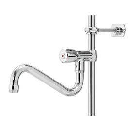 Zweigriffmischer mit Geschirrbrause 26L-1801B 1/2" Ausladung 400 mm Auslaufhöhe 250 mm  H 1050 mm Produktbild 4 S