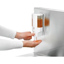 Handwaschbecken W10-KB Plus zur Wandbefestigung verkleidet • Kniebedienung | 400 mm x 404 mm H 577 mm Produktbild 4 S