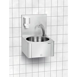 Handwaschbecken W10-KB Plus zur Wandbefestigung verkleidet • Kniebedienung | 400 mm x 404 mm H 577 mm Produktbild