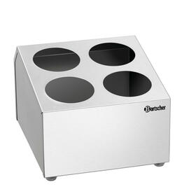 Besteckbehälter BK40 Edelstahl 4 Fächer Produktbild