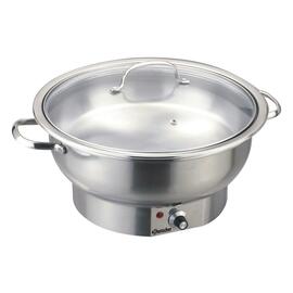 Elektro-Chafing Dish abnehmbarer Deckel 230 Volt 500 Watt 3,8 ltr  Ø 300 mm  H 220 mm Produktbild