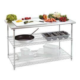 Arbeitstisch 2 Rostböden 1300 mm 690 mm Höhe 880 mm Selbstmontage Produktbild