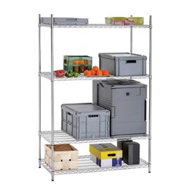 Lager-Regal 4500 1210 mm 610 mm  H 1840 mm 4 Rostauflage(n) Fachlast 125 kg Feldlast 500 kg Produktbild