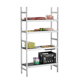 Regalsystem Kit 1 Kunststoff Aluminium 960 mm 360 mm  H 1800 mm 4 Rostauflage(n) Fachlast 165 kg Feldlast 600 kg Produktbild 2 S