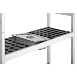Regalsystem Kit 1 Kunststoff Aluminium 960 mm 360 mm  H 1800 mm 4 Rostauflage(n) Fachlast 165 kg Feldlast 600 kg Produktbild 4 S