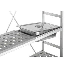 Regalsystem Kit 4, B1070 Kunststoff Aluminium 1142 mm 360 mm  H 1800 mm Rostauflagen Fachlast 50 kg Feldlast 500 kg Produktbild 4 S