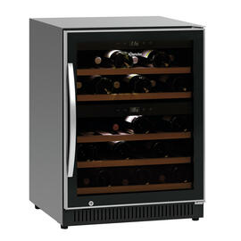 Weinkühlschrank 2Z 40 FL schwarz  | Glastür Produktbild