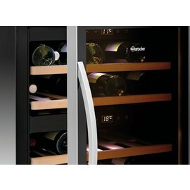 Weinkühlschrank 2Z 40 FL schwarz  | Glastür Produktbild 7 S
