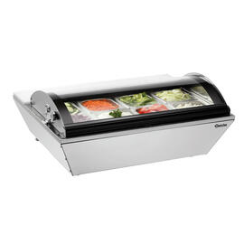 Kühlvitrine 67L inkl. 8 Behälter GN 1/6 | 3 Stege Produktbild