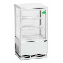 Mini-Kühlvitrine weiß 58 ltr 230 Volt | 2 Borde Produktbild 4 S