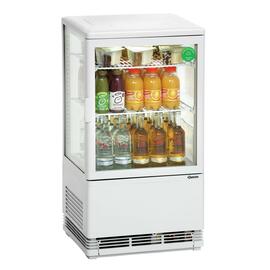 Mini-Kühlvitrine weiß 58 ltr 230 Volt | 2 Borde Produktbild