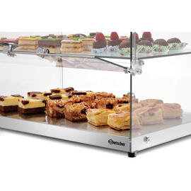 Buffetvitrine 5400 2E-K silberfarben | 2 Borde | gerade Produktbild 4 S