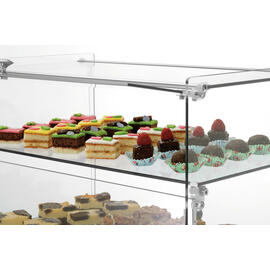 Buffetvitrine 5400 2E-K silberfarben | 2 Borde | gerade Produktbild 5 S