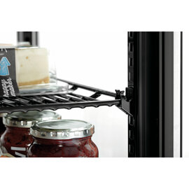Mini-Kühlvitrine 58L-SW schwarz 58 ltr 230 Volt | 2 Borde Produktbild 5 S