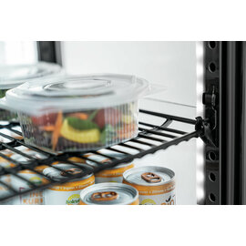 Mini-Kühlvitrine 58L-SW schwarz Produktbild 7 S