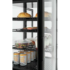 Mini-Kühlvitrine 58L-SW schwarz Produktbild 4 S