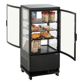 Mini-Kühlvitrine 75L2T schwarz Produktbild 2 S