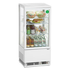Mini-Kühlvitrine weiß 78 ltr 230 Volt | 3 Borde Produktbild