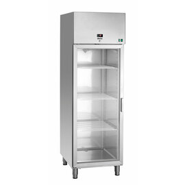 Glastürkühlschrank 700 GN210 Edelstahl | Umluftkühlung H 2060 mm Produktbild 7 S