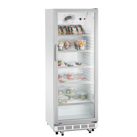 Glastürkühlschrank 360L weiß | Glas-Flügeltür | Statische Kühlung Produktbild