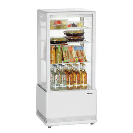 Mini-Kühlvitrine 78L-WE/L weiß Produktbild 2 S