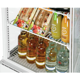 Mini-Kühlvitrine 78L-WE/L weiß Produktbild 7 S