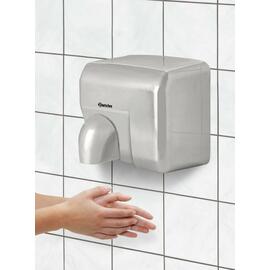 Händetrockner Edelstahl zur Wandbefestigung 260 mm  x 235 mm  H 210 mm Produktbild